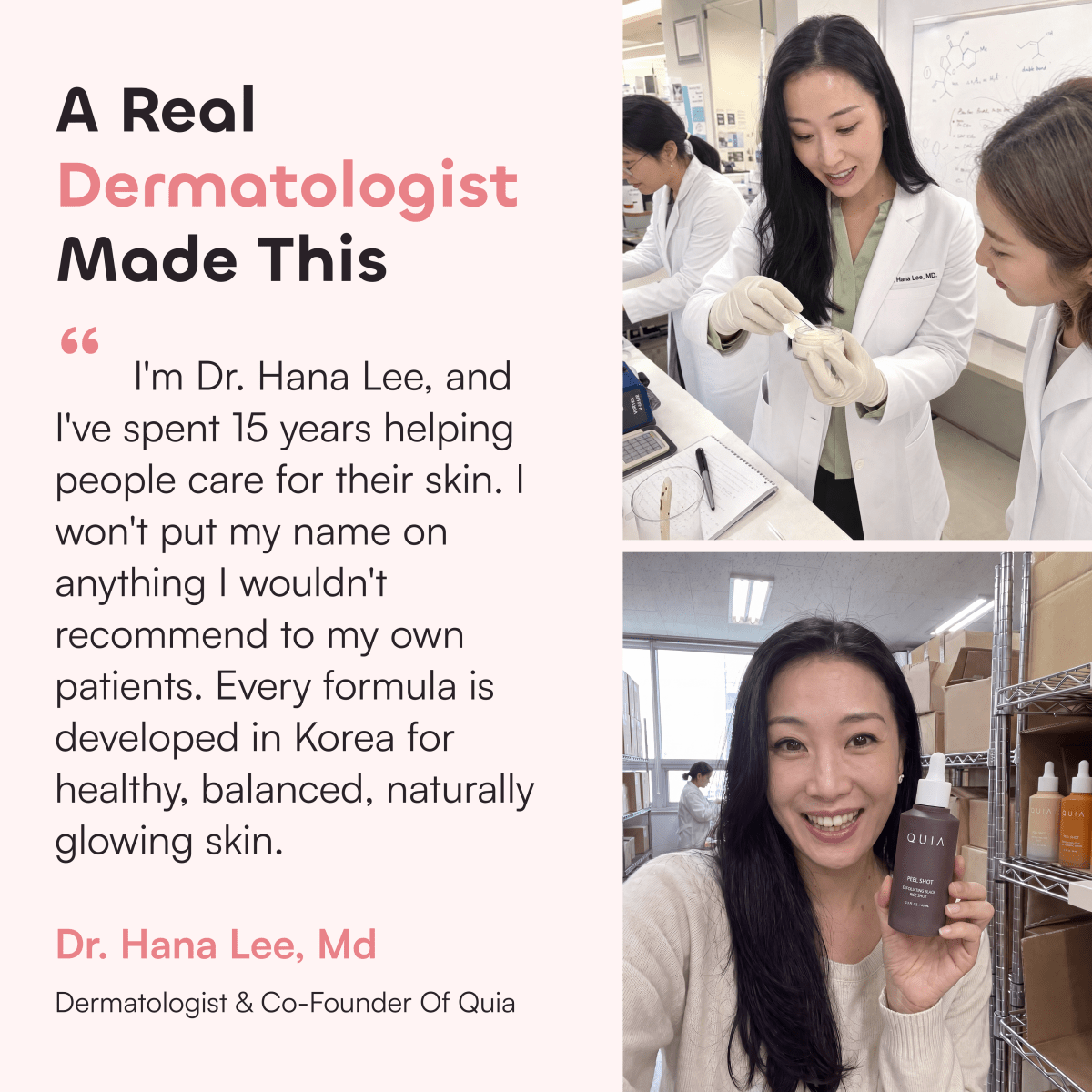 QUIA Peel Shot
Exfoliating Rice Shots - Quia Korean Beauty