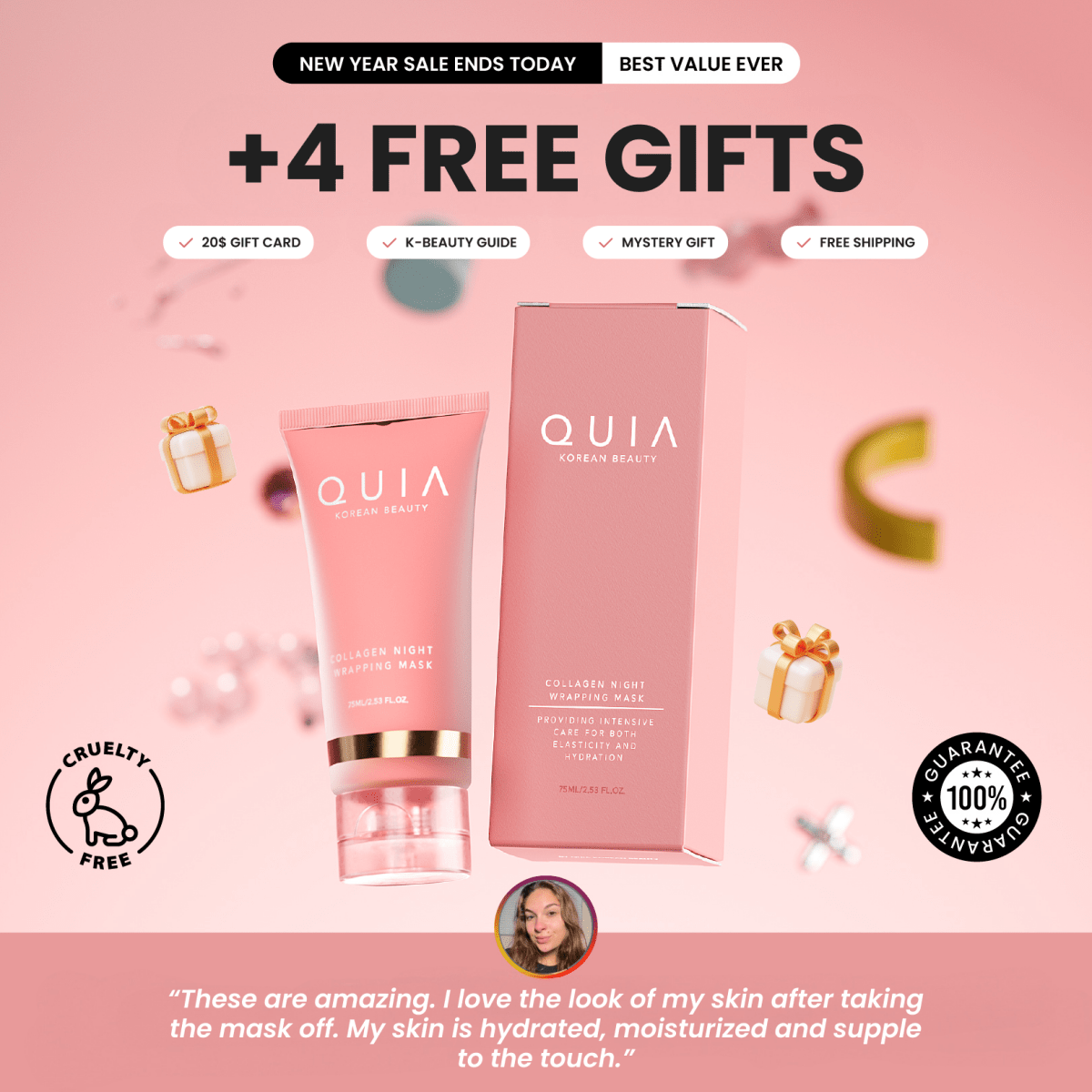 Collagen Night Wrapping Mask - Quia Korean Beauty
