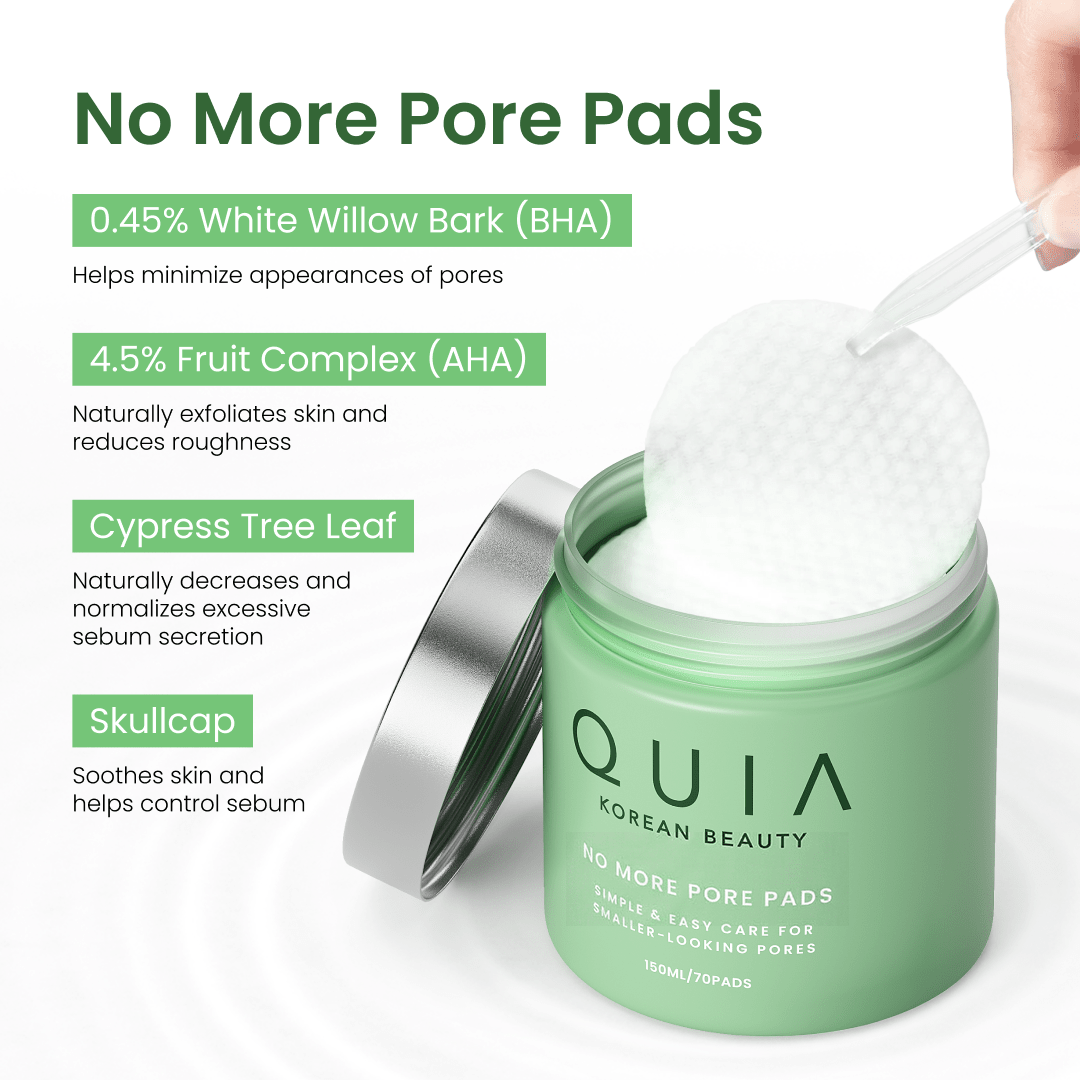 No More Pore Pads - Quia Korean Beauty