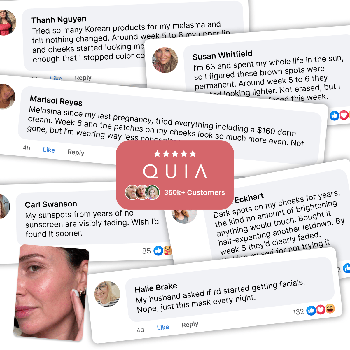 QUIA Hyaluronic Acid Facial Mask - Quia Korean Beauty