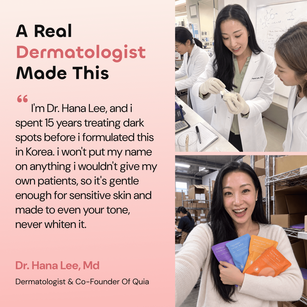 QUIA Hyaluronic Acid Facial Mask - Quia Korean Beauty