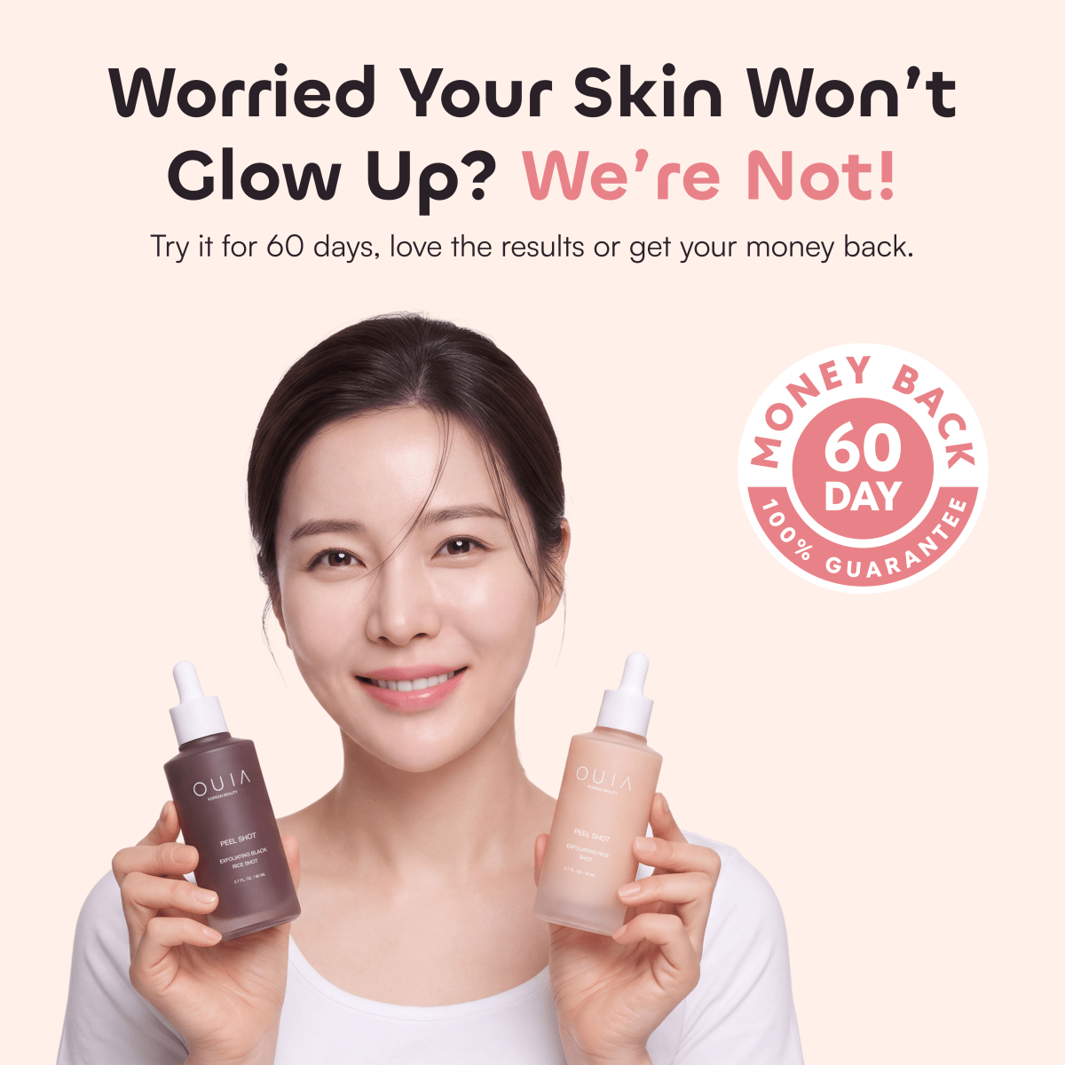 QUIA Peel Shot Exfoliating Rice Shots - Quia Korean Beauty