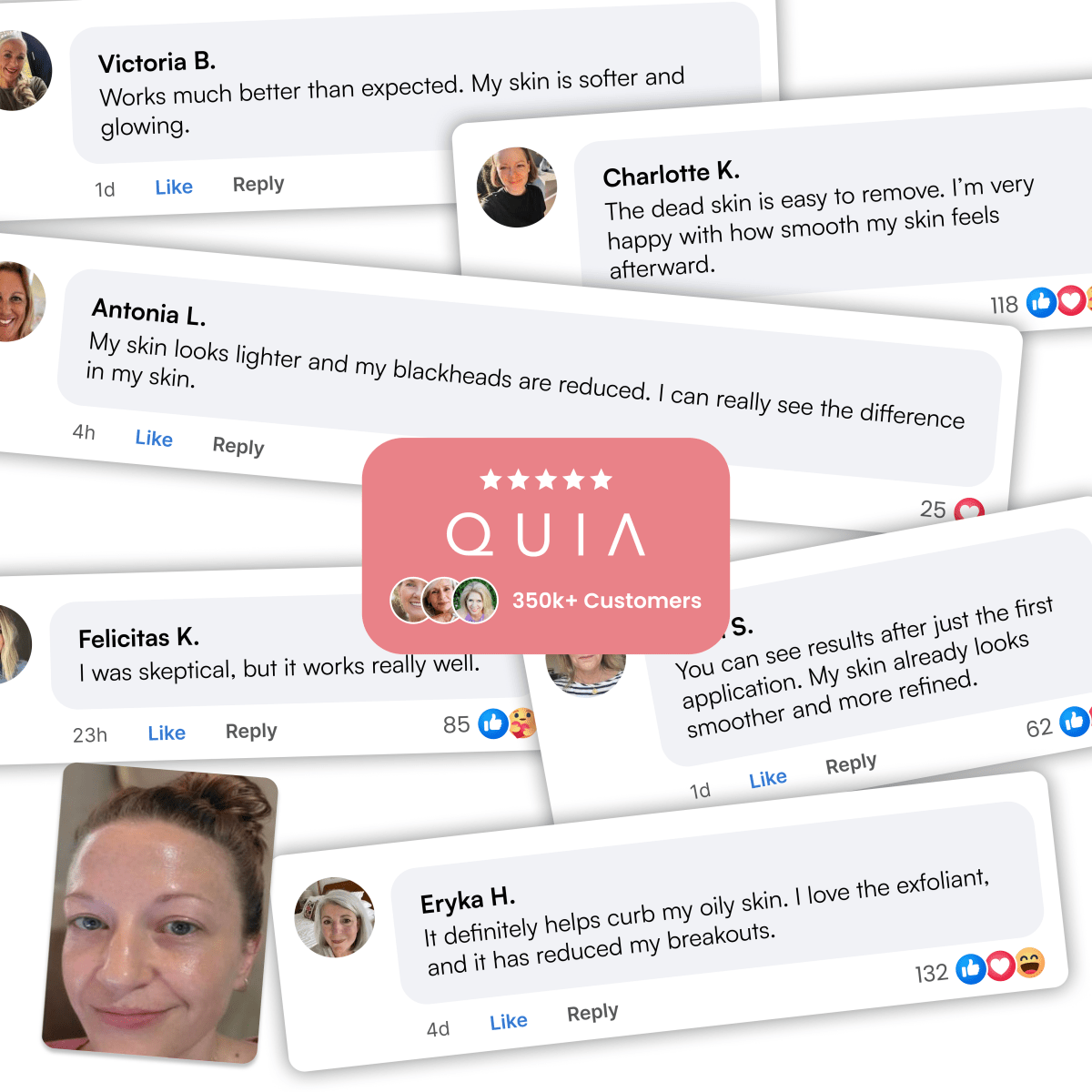 QUIA Peel Shot Exfoliating Rice Shots - Quia Korean Beauty