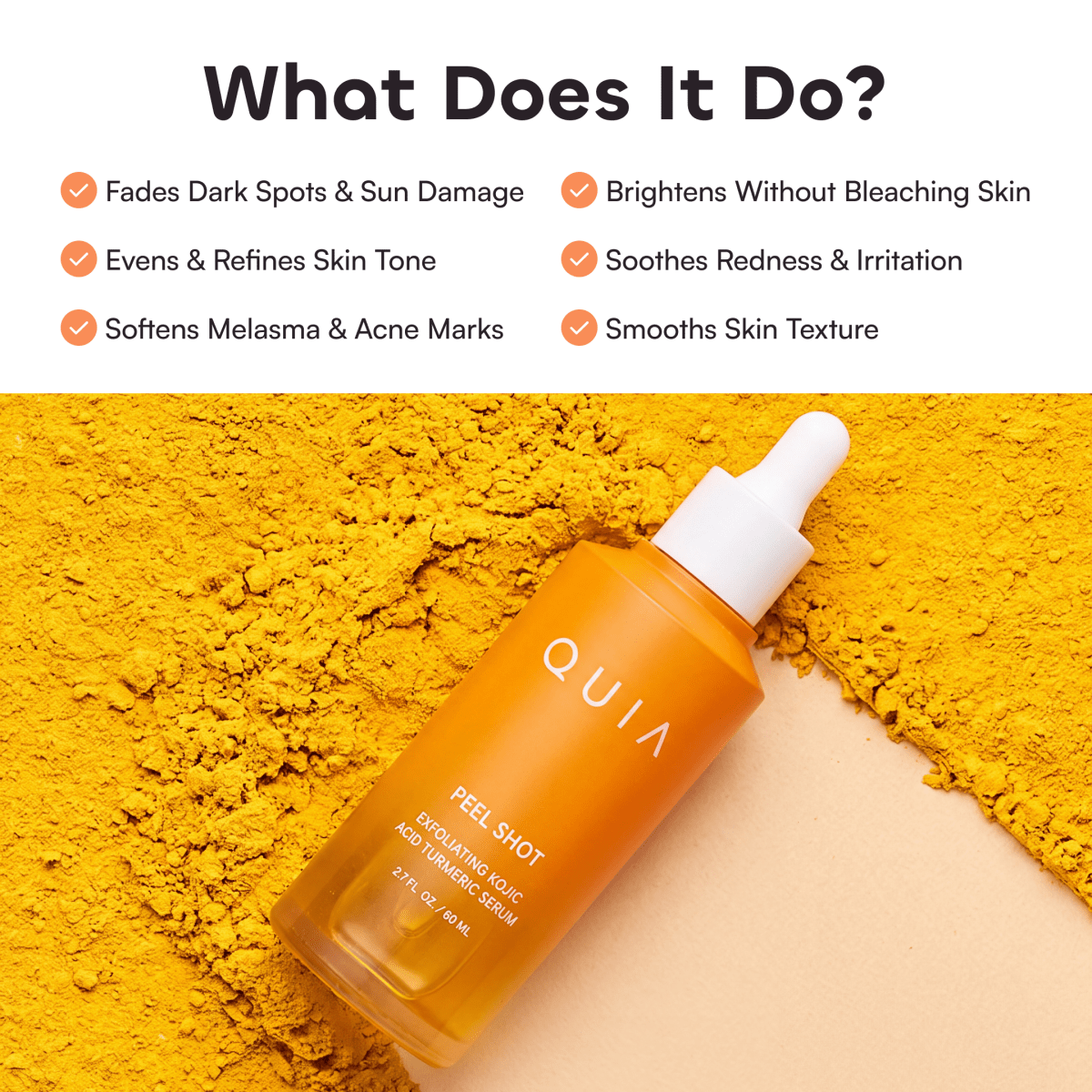 QUIA Peel Shot Kojic Acid Turmeric Serum - Quia Korean Beauty