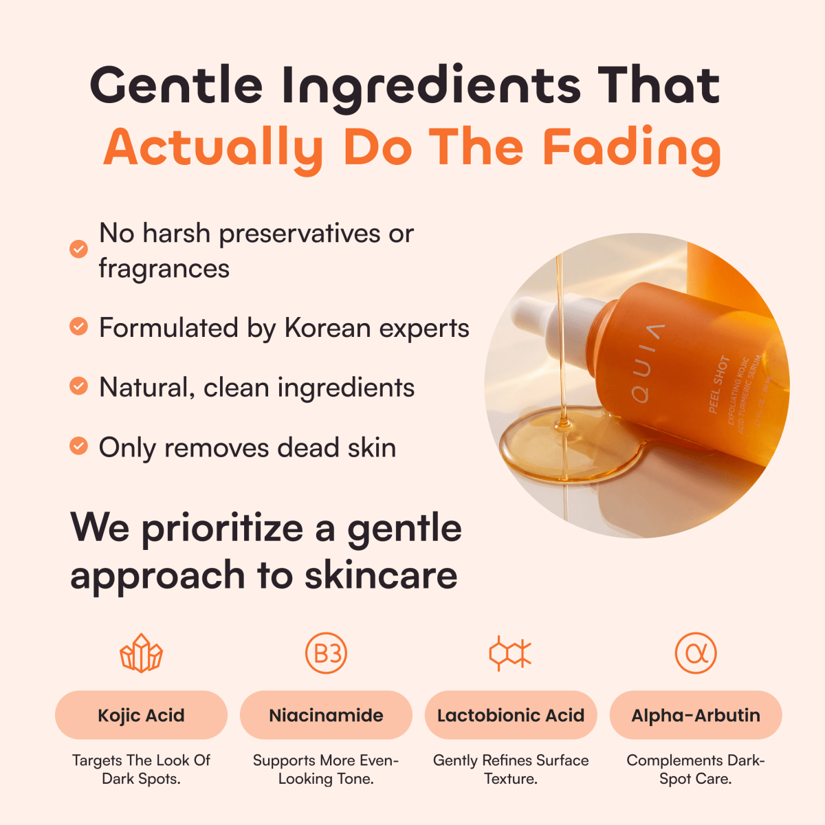 QUIA Peel Shot Kojic Acid Turmeric Serum - Quia Korean Beauty