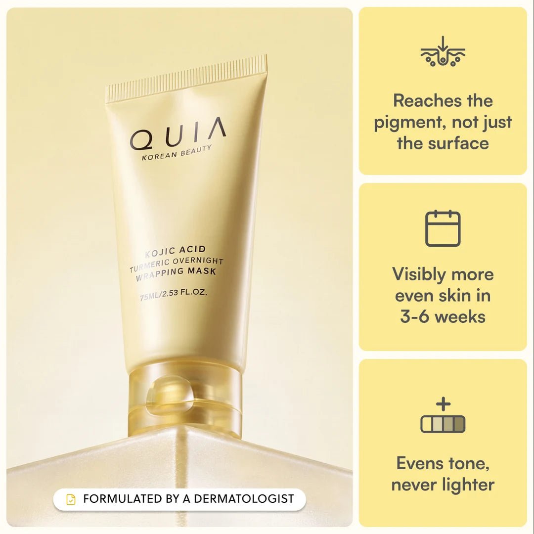 Quia Turmeric & Kojic Acid Overnight Mask - Quia Korean Beauty
