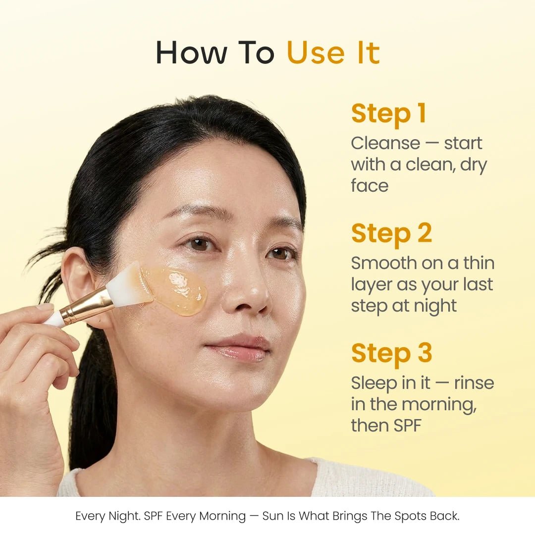 Quia Turmeric & Kojic Acid Overnight Mask - Quia Korean Beauty